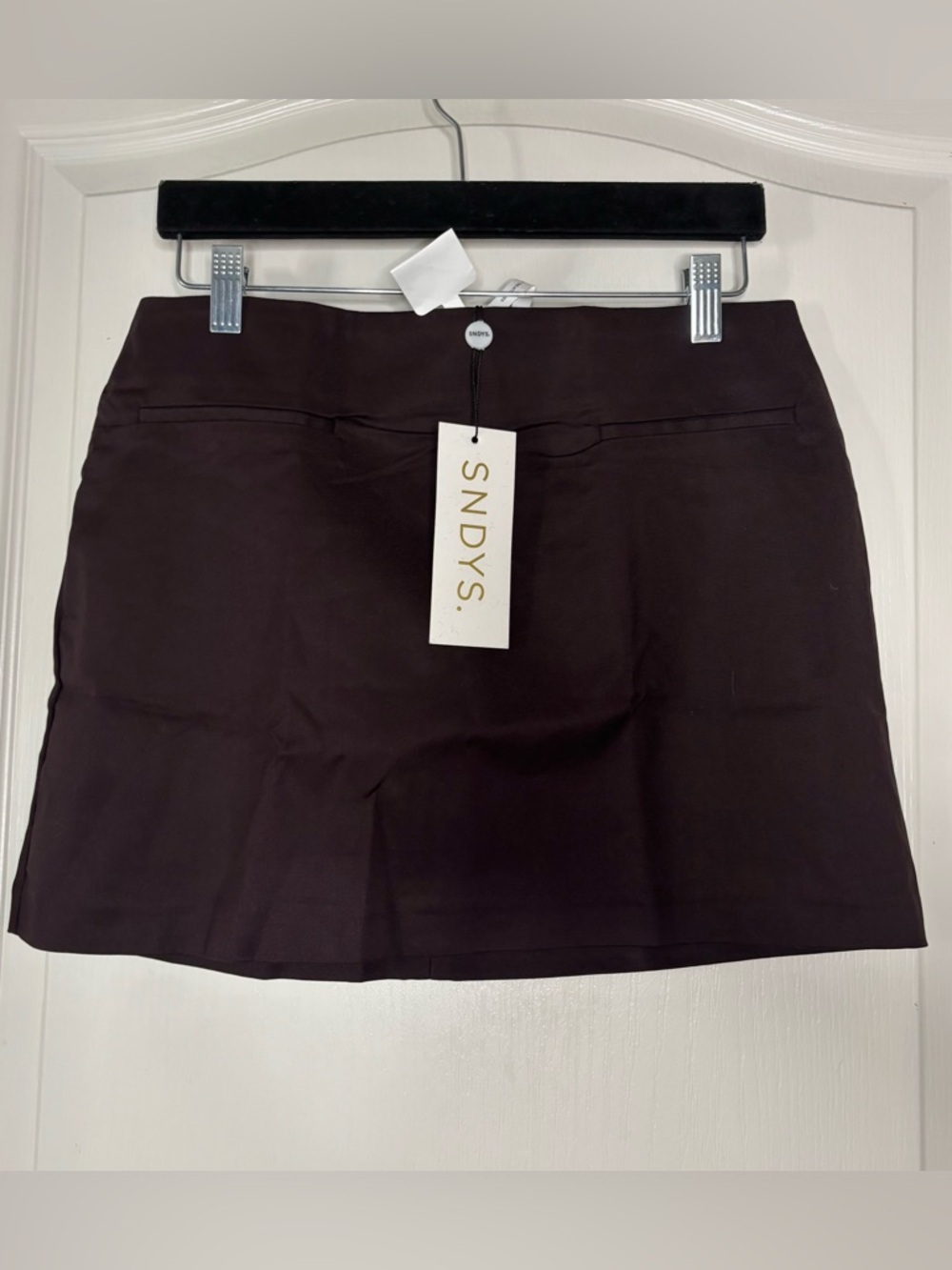 SNDYS. Women's Mini Skirt in Dark Brown